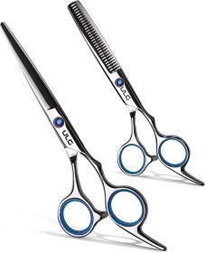 Hair Cutting Scissors Thinning Shears Kit ULG Professional Barber Hairdressing Texturizing Salon Razor Edge Scissor Japanese Stainless Steel 6.5