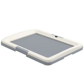 25" x 19" Pee Pad Holder, Dog Potty Tray for Indoor Outdoor, Easy to Clean Dog Training Toilet Pee Pad Tray, Grey