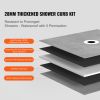 Shower Curb Kit, 60"x48" Shower Pan Kit with 2" PVC Central Flange, Waterproof Membrane, Stainless Steel Grate and Joint Sealant