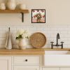 Spanish Water Dog Vegetables Framed Metal Print Bathroom, Kitchen, Office, Home Decor Wall Art Ready to Hang, Square, 8X8