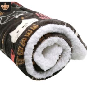 Cute Blankets Dog Pet Mat (Option: Cute cat-L70x55)