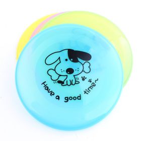 Silicone Flying Saucer Funny Pets Dog Toy Dog Game Flying Discs Resistant Chew Puppy Training Interactive Pet Supplies (Option: random color-1PC)