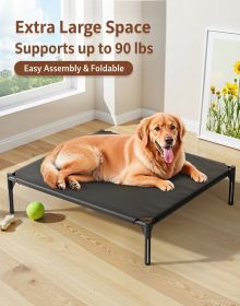 Pet Bed, No Assembly Required, Foldable, Portable, Waterproof & Moisture-Proof, Breathable & Antibacterial, All-Season Sleeping Mat for Cats and Dogs (Color: Mesh cloth XXL)