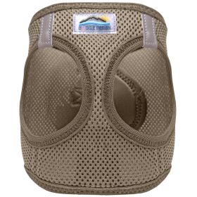 American River Solid Ultra Choke Free Dog Harness (Color: Fossil Brown, size: medium)