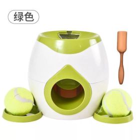 Pet Toys, Dogs, Interactive Training, Reward Machines, Leaky Food Machines, Tennis Machines, Feeders, Serve Machines, Toys 122 (Color: Green)