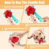 Dog Snuffle Ball-Interactive Puzzle Dog Toys Encourage Natural Foraging Skills Slow Feeder for Training and Stress Relief