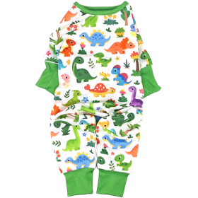 Soft Dog Pajamas (Color: Dinos, size: small)