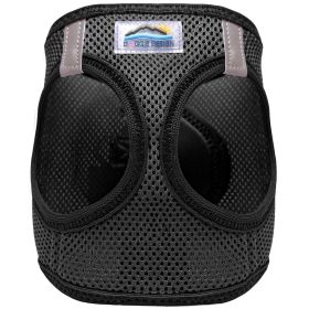 American River Solid Ultra Choke Free Dog Harness (Color: Black, size: 2X/3X-Large)
