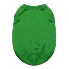 Cotton Dog Tank (Color: Emerald Green, size: 3X-Large)